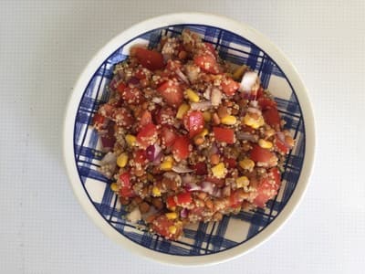 Ensalada de lentejas🥗🍅