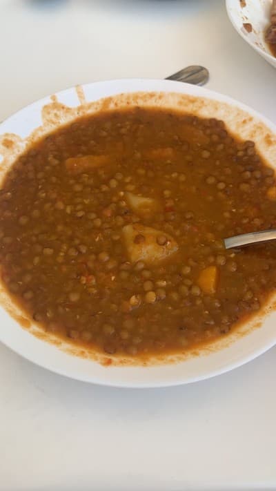 Lentejas con verduras 