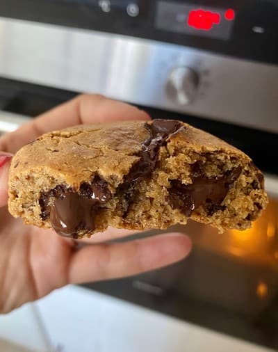 Galletas de crema de cacahuete y chocolate 